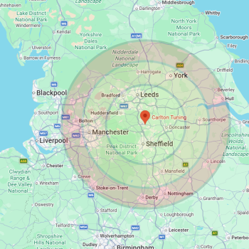 Carlton Tuning Mobile Service Area Map